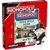 Winning Moves - via delle Mura, Bergamo, Puzzle Monopoly 1000 pezzi - Ed. italiana