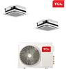 CLIMATIZZATORE DUAL CASSETTA 12+12 TCL DC INVERTER A++A+ WI FI INCLUSO MT1821 LINEA 2025