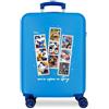 Disney 100 Once Upon a Story Valigia da cabina blu 38x55x20 cm ABS rigido Chiusura a combinazione laterale 34L 2 kg 4 doppie ruote bagaglio a mano