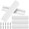 mauuuba 5 Pz Maniglie per Mobili da Cucina, Bianco Maniglie Cucina, Maniglie Cassetti in Alluminio, Maniglie per Armadietti, Maniglia per Mobili, Maniglie per Porte per Armadio Cassettiere - Bianco/150mm