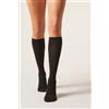 Calzedonia Calze Lunghe In Lana E Cotone Marrone