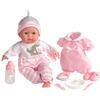 JC TOYS - Berenguer Boutique Bambola neonato naturale, 38 cm, corpo morbido, con accessori Il vestito può cambiare