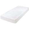 Genius eazzzy - Coprimaterasso impermeabile, 140 x 200 cm, altezza 38 cm, per materassi e topper, particolarmente morbido, traspirante e silenzioso, colore: bianco