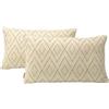 Alexandra House Living Federa per cuscino beige 30 x 50 cm 2 pezzi