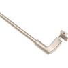 Home Maison - Bacchetta Triangolare Press & Go, in Alluminio, Senza Attacco, Cromato, 80-110 cm