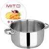 KASANOVA Mito casseruola in acciaio inox argento Cottura (26 cm)