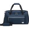 American Tourister Borsa da viaggio con zip American Tourister BrightUp, 52 cm, 44 L, blu (blu scuro), blu (blu scuro), borsa da viaggio 52 cm, borse da viaggio