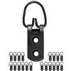 FUXXER® 20 ganci per foto anticati, occhielli per cornici, specchi, set da 20, nero