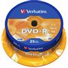 Verbatim 25 DVD-R AZO Matt Silver 4,7GB 16X cake box - 43522