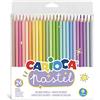 Carioca Pastel - Matite Colorate, Matite Esagonali Lavabili per Bambini, Resistenti, Colori Assortiti e Brillanti, Facili da Temperare, 24 Pezzi