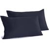 osama home GUZZINI Classic - 2 Federe Cuscino Letto 50x80 in 100% Cotone Percalle Certificato OekoTex Fresco e Traspirante, Federa Cuscino con Patella di 15 cm, Biancheria da Letto Delicata, Morbida e Avvolgente
