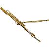 Flauto Modellino 14 cm da Appendere decoro Regalo Musicale Colore Oro Natale