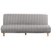 ele ELEOPTION Copridivano Senza Braccioli Pieghevole Divano Letto 3 posti all-Coperto Copridivani Elasticizzati Universale Motivo Geometrico Anti Scivolo Copri Divano, 180-210 cm (quadretto Grigio)