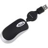 Sujurio Mini Mouse Cablato USB Retrattile Piccolo Piccolo Mouse Mouse Ottico da Viaggio Compatto da 1600 DPI per 98 2000 XP Vista Ve (Nero)