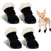 TIANLUD Scarpe per Cani, 4pcs Scarpe per Cani Antiscivolo, Stivali e Protezione per Zampe Cani, Adatte per Cani di Piccola e Media Taglia per Attività All'Aperto in Inverno, Lavabili (S)