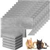 Panelee 10 Tappetini Assorbenti Impermeabili per Pipì di Piccoli Animali Tappeto per Gabbia Porcellini d'India Traversine Lavabili per Dormire Fodera per Coniglio Cavie (Grigio, 35 x 22 Pollici)