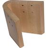 Sanelli Ambrogio Montana Ceppo Mezza S, Ceppo Portacoltelli Magnetico in Faggio Naturale, 10 Posizioni per Coltelli, Made in Italy