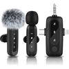 aceyoon Microfono Wireless per iPhone/Android/PC, Plug & Play Professionale Microfono Lavalier Wireless Riduzione del Rumore per Youtube,TikTok,Vlog Registrazione Video