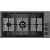 Foster Piano Cottura 3 fuochi a Gas Larghezza 87 cm Piano Inox colore Canna di Fucile - 7680 006 Milanello