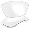 ThunderClap Lenti di ricambio in policarbonato per occhiali da sole Oakley Half Jacket 2.0 OO9144 62 mm, Trasparente., Half Jacket 2.0