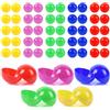 Gsrhzd Palline Della Lotteria, 50 Pezzi 4CM Multicolor Palline Bingo Cave, Sfere di Pong di Ricambio Vuoti, Palline Di Tombola in Plastica Colorate Accessori per Festa, 5 Colori