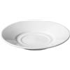 Aro Set piatti per tazze da caffè, 6 pezzi, porcellana, Ø 12,6 cm, 150 ml, bianchi, piattini impilabili, lavabili in lavastoviglie e microonde