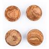 MOHA 24 Set di ciotole dip di alta qualità in esclusivo legno d'ulivo, set di ciotole per tapas, piccola ciotola per salse di olive e barbecue, ciotola per diametro 8 cm, set da 4 pezzi