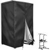 Onlyme Power Tower Copertura 420D impermeabile per Dip Station, Fitness Station, custodia protettiva con cerniera impermeabile e coulisse, per esterni, antipolvere, per Home Gym, 102 x 107 x 163 cm
