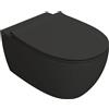 Ceramica Globo - 4All wc senza brida sospeso 54X36 + coprivaso soft [SMOKE OPACO] - MDS03SK+MDR20SK
