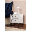 Hanah Home Notte, melammina, Grigio/Nero, Taglia Unica