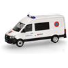 herpa modellino Volkswagen (VW) Crafter furgone alto tetto Malteser/Protezione Civile, miniatura in scala 1:87, pezzo da collezione, prodotto in Germania, plastica