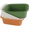 Cadine Bacinella Rettangolare in Plastica, 3 Colori Bacinella Bucato Grande
