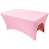 GEBIN Tovaglia Spandex Copritavolo Rettangolare - Elastico Copritavolo Cocktail Birra Copritavolo Tovaglia Elasticizzata in Elastan - Copri lettino da massaggio, Copriletto per ciglia (Rosa,183x76x76cm)