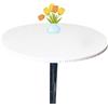 Morbuy Tovaglia Rotondo con Bordo Elastico, Tinta Unita Tovaglie da Tavola Impermeabile Antimacchia Classico Tovaglia per Salotto caffè Pranzo Giardino Decorazione (80cm,Bianco)