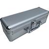 ECI - Valigetta in alluminio, allungata, vuota, 30 x 10 x 10 cm (lunghezza x larghezza x altezza), per attrezzi e strumenti di misurazione, strumenti musicali, custodia per flauto
