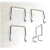 ACCESSOIRES-LITERIE Ferma materasso laterale per rete in metallo 30 x 30, cromato (4 pezzi)