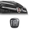 Fiat 14186B Adesivo 3D Ricambio Logo Nero per 500L