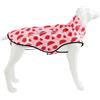 Mile High Life Impermeabile per cani, regolabile, impermeabile, riflettente, per cani di taglia piccola, media e grande, leggero, traspirante, con foro per guinzaglio (anguria rosa, torace S 55,9-63,5