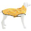 Mile High Life Impermeabile per cani, regolabile, impermeabile, riflettente, per cani di taglia piccola, media e grande, leggero, traspirante, con foro per guinzaglio (giallo sole, S petto 55,9-63,5