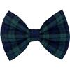 dod.i_boutique Papillon per cani, in tessuto scozzese, accessorio per collare, realizzato a mano nel Regno Unito (tessuto verde scozzese grande)