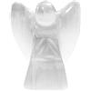 NKlaus Selenite Angelo 10 x 8 cm - Statuetta di angelo custode intagliato a mano in selenite, decorazione spirituale e regalo per lavoro energetico, Reiki e meditazione