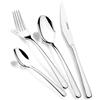 Monix Pisa Set con Coltello per Lombata, Acciaio Inox, Grigio, 8.5 X 14.5 X 24 Cm, 24 Pezzi