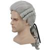 Yuehong Parrucca da giudice del XVIII secolo da uomo con capelli lunghi e ricci, colore: grigio