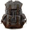 Eysee Zaino da viaggio, stile vintage, in tela, zaino per computer portatile, zaino da uomo, grigio., 32 cm (L) * 45 cm (H) * 15 cm (B),