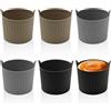 ZBHDEYG Vassoi da 6 pezzi, per muffin, in silicone, per friggitrici ad aria calda, stampi per uova ad acqua, utensili da forno ad aria calda
