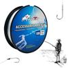 BullTek Lenza da Pesca in Nylon - 100 M - 0,4 mm - 12.5 KG - Monofilo, Bobina di Filo da Pesca, Resistente agli Strappi, trasparente, per Pescatori di Mare, Fiume, Lago