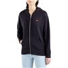 Levi's Standard Zip Sweatshirt, Felpa con cappuccio Donna, Caviar, XS