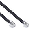 InLine 18848 cavo telefonico 1 m Nero