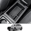 CDEFG Compatibile con Audi Q3 F3 2019-2024 2025 console centrale, vano portaoggetti, bracciolo, scatola di immagazzinaggio auto center console organizer vassoio Q3 F3 accessori