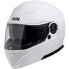 4moto Casco Moto Modulare Doppia Visiera IXS 300 1.0 (Bianco, L)